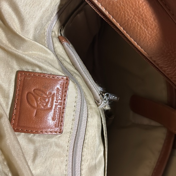 Piel Tan Leather Business Crossbody Messenger Bag - Picture 12 of 13